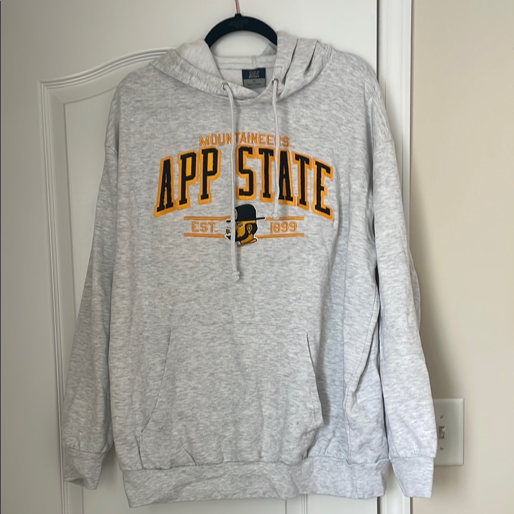 MV Sport Gray Hoodie with Yellow Print